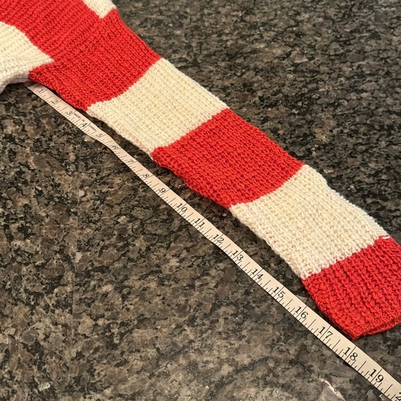 Cotton emporium soft distressed orange stripped crew sweater NWOT L - Picture 14 of 14